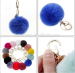 rabbit fur pom pom faux fur ball keychain felt ball fur scarf