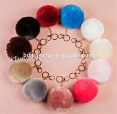 Beautiful faux fur ball pendant handmade fake fur pom pom fur pom keychain