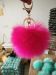 faux fur ball keychain fur pom pom real fox mink rabbit fur pom pom