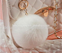 Beautiful faux fur ball pendant handmade fake fur pom pom fur pom keychain