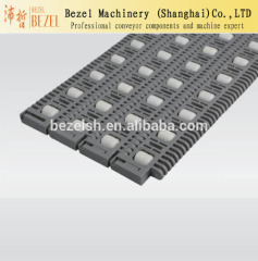 Sliding roller top modular belt for conveyor