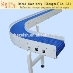 Straight/Curved transport modular belt for conveyor