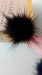 real animal fur ball key ring dryer ball felt ball fur pom pom pendant