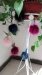 real animal fur ball key ring dryer ball felt ball fur pom pom pendant