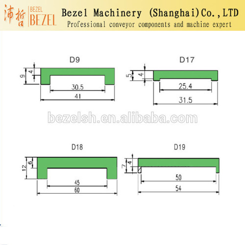 Polyethylene UHMWPE wear strips conveyor parts