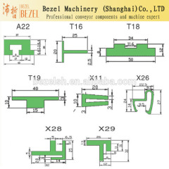 Polyethylene UHMWPE wear strips conveyor parts