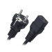 VDE transparent type long extension 250v 10a power cord
