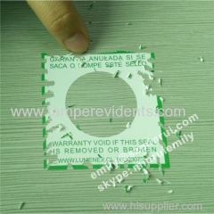 Tamper Evident Printable Warranty Sela Sticker Labels