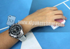 Stainless Steel Watch Camera Poker Scanner With Invisible Ink Marking