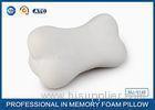 Small Cute Bone Shaped Neck Pillow Memory Foam Travel Cushion With Washable Cover