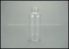 100ml Clear Plastic Cylinder Bottles Press Cap For Hotel Shampoo