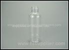 100ml Clear Plastic Cylinder Bottles Press Cap For Hotel Shampoo