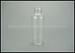 100ml Clear Plastic Cylinder Bottles Press Cap For Hotel Shampoo