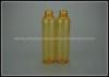 Yellow Screw Cap Travel Shampoo Bottle 150ml Cylinder Frosting