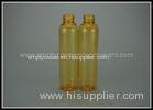 Yellow Screw Cap Travel Shampoo Bottle 150ml Cylinder Frosting