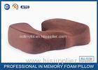 U Shaped Contoured Molded Memory Foam Auto Seat Cushion With Anti Slip Bottom