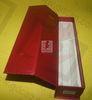 Wine Recycled Paper Gift Boxe Packaging Red With Matt Lamination