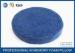 Round Navy Blue Home / Car Seat Memory Foam Cushion Pads With Removable Cover