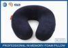 Classic Velvet Cover Small Memory Foam Pillow Travel Luxuries Neck Support Pillow