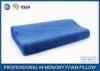 Blue Curved Memory Foam Contour Pillow Relief Of Back / Neck And Shoulder Pain
