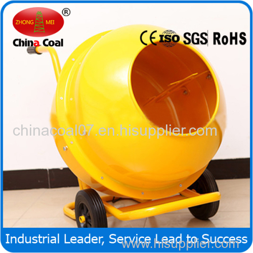 9.Mobile Electrical Wheelbarrow-style Mini Cement Mixer with 120L Polydrum and Solid Frame