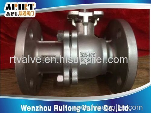 JIS flanged ball valve with ISO5211 mounting pad