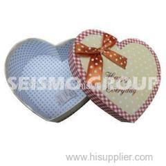 Printed Paper Heart Shape Box