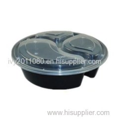 Round Disposable Plastic Food Box