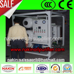 Double Stages Vacuum Oil Purifier Insulation Oil Filtration Machine