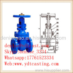 PN16 stem gate vavle with CE certificate Normal pressure