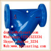grey iron y strainer for water gas oil pipe line filter standard