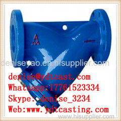 grey iron y strainer for water gas oil pipe line filter standard