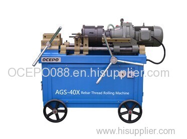 Rebar thread rolling machine