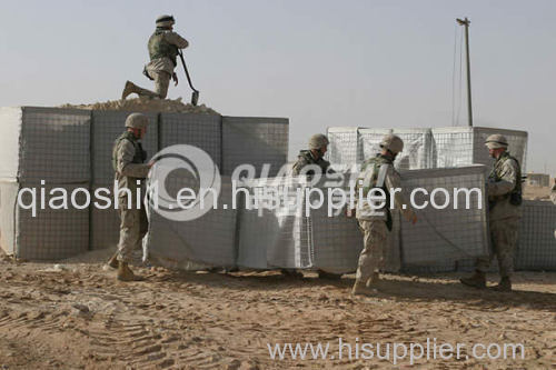 galvanized gunner safety hesco barrier cages Qiaoshi