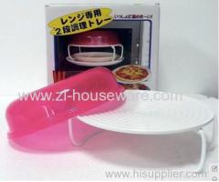 Microwave cook tray with cover Microwave cook pallet with cover Microwave cook holder with lid Microwave cookware