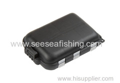 Top Quality Fishing Box Black Fishing Tackle Box bins 10 Compartments for Fishing Hooks Swivels Beads lures etc