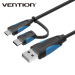 Vention Newest Android Data Charger Cable With Type C Adapter