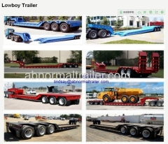 China Low bed trailer lowboy trailer
