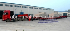 China Low bed trailer lowboy trailer