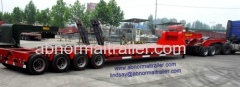 China Low bed trailer lowboy trailer