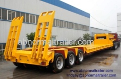 China Low bed trailer lowboy trailer