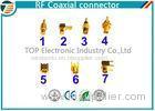 PCB Assembled RG174 RF Coaxial Connector MCX Gold Plated Less Weight