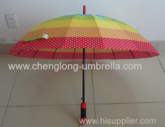 Rainbow Straight Umbrella with EVA Handle