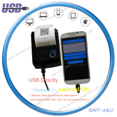 58mm USB Mini Printer for Computer Tablet POS Receipt Printer Barcode QR Code Print