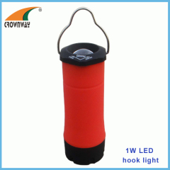 1W LED Plastic torch zoomble lantern portable lantern 80Lumen high power hook lamp zoomble table 3AAA lamp camping lamp