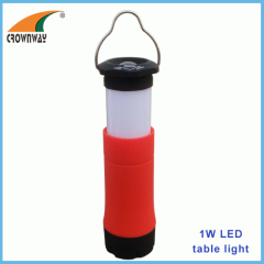 1W LED Plastic torch zoomble lantern portable lantern 80Lumen high power hook lamp zoomble table 3AAA lamp camping lamp