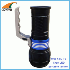 10W XML Cree powerful flood light zoomble portable lantern durable hand torch 1000Lumen lantern 18650 rechargeable light