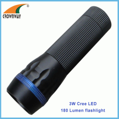 3W Cree LED flashlight 180Lumen powerful hand torch pocket lamp zoomble lantern camping lamps hiking lights