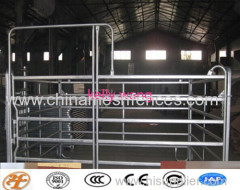 Haotian hot dipped galvanized horse ranch fence with 5 or 6 bars factory