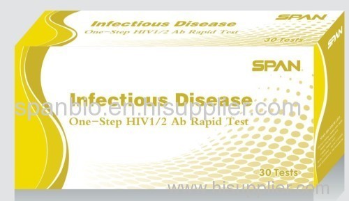 One-Step HIV1/2/O Tri-Line Rapid Test